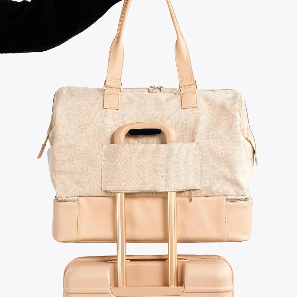 NWT BEIS Weekender Bag in Beige - Picture 4 of 12